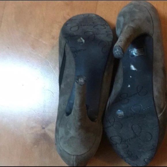 Grey & Black Jessica Suede Simpson Booties 8.5 - Picture 8 of 8